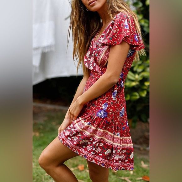 NWT. Wrap/tie dress by Zesica. - Picture 5 of 9